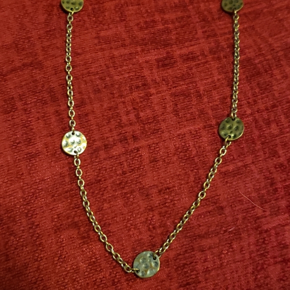 Stamped disk silver chain - Picture 1 of 2